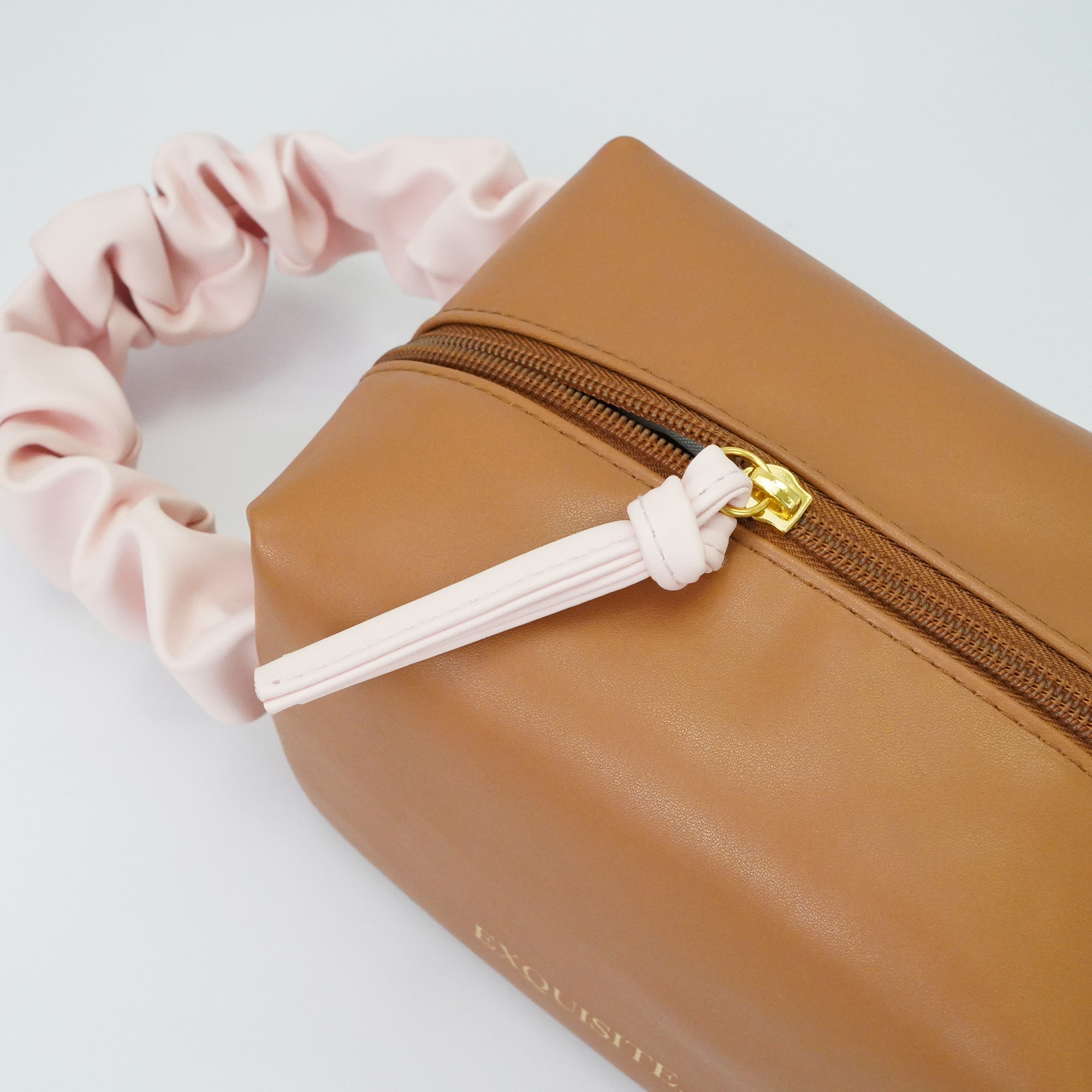 luxury private label travel large capacity professional leather makeup cosmetic toiletry bag